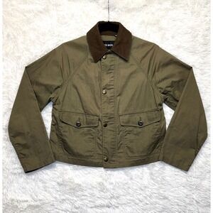 Buck Mason Herringbone Wader Jacket Dusty Olive Green XS Womens